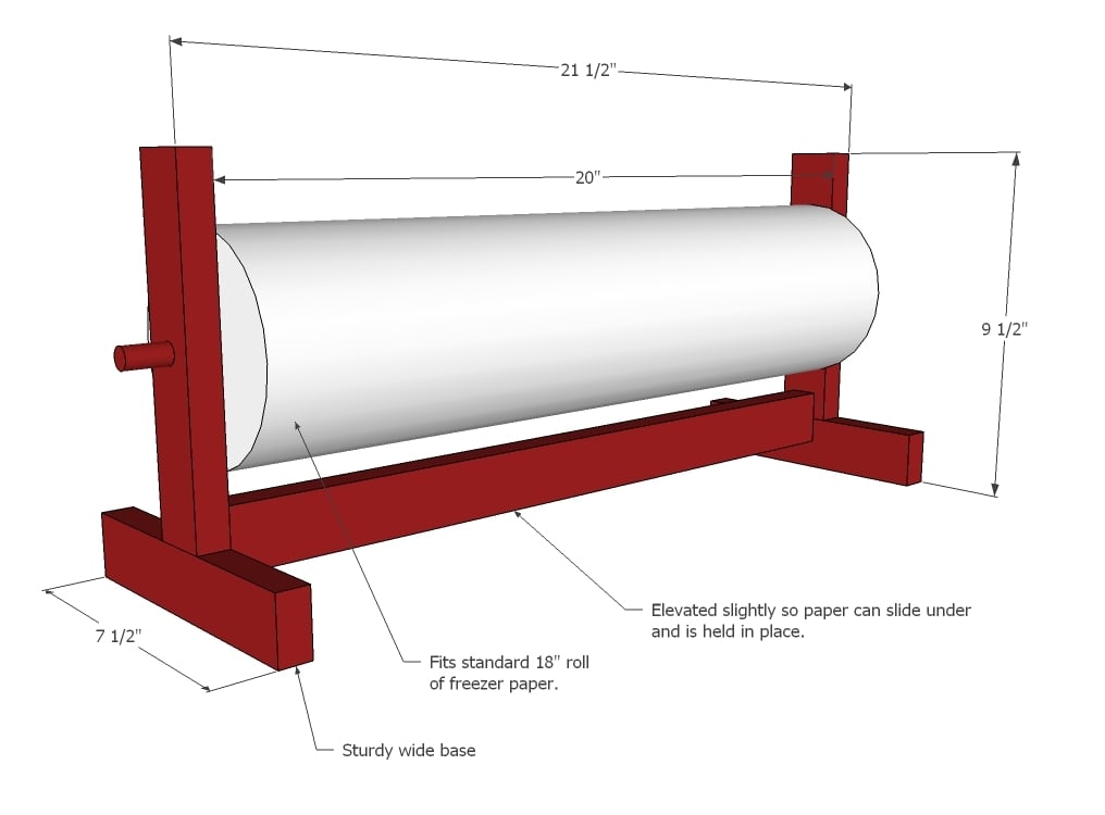 Ana White Craft Paper Roll Holder DIY Projects